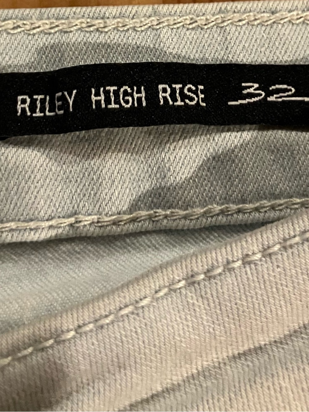 NEW William Rast Jeans Light Gray Riley High Rise Size 32 - Picture 4 of 13